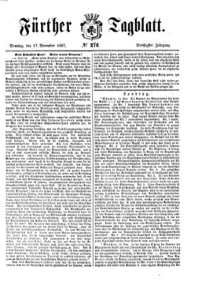 Fürther Tagblatt Sonntag 17. November 1867