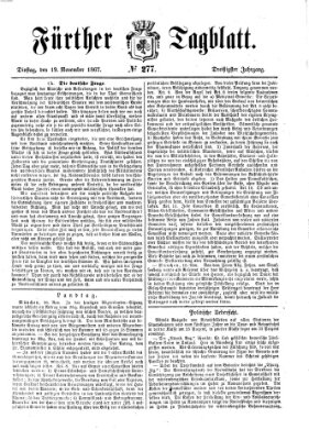 Fürther Tagblatt Dienstag 19. November 1867