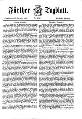 Fürther Tagblatt Samstag 23. November 1867