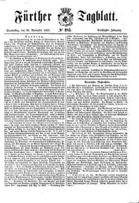 Fürther Tagblatt Donnerstag 28. November 1867