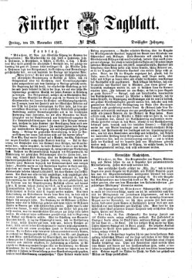 Fürther Tagblatt Freitag 29. November 1867