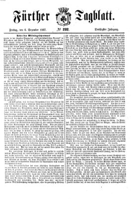 Fürther Tagblatt Freitag 6. Dezember 1867