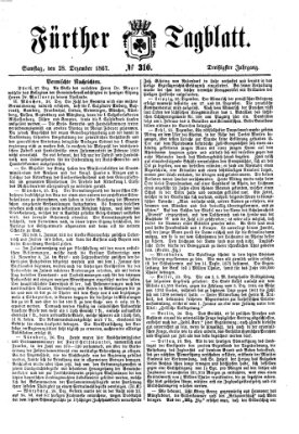 Fürther Tagblatt Donnerstag 26. Dezember 1867