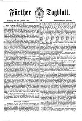 Fürther Tagblatt Samstag 18. Januar 1868