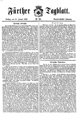 Fürther Tagblatt Dienstag 21. Januar 1868