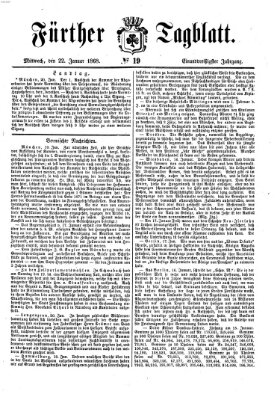 Fürther Tagblatt Mittwoch 22. Januar 1868