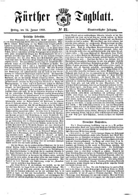 Fürther Tagblatt Freitag 24. Januar 1868