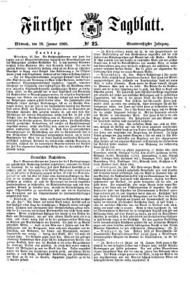 Fürther Tagblatt Mittwoch 29. Januar 1868