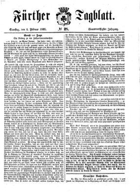 Fürther Tagblatt Samstag 1. Februar 1868