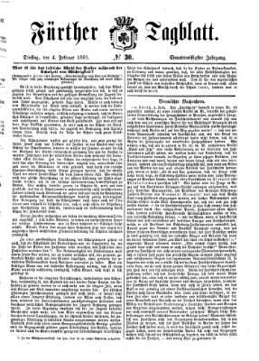 Fürther Tagblatt Dienstag 4. Februar 1868