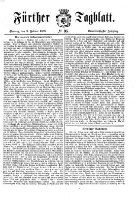 Fürther Tagblatt Sonntag 9. Februar 1868