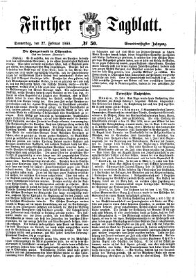 Fürther Tagblatt Donnerstag 27. Februar 1868