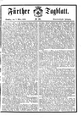 Fürther Tagblatt Samstag 7. März 1868