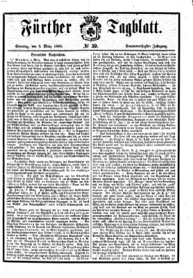 Fürther Tagblatt Sonntag 8. März 1868