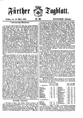 Fürther Tagblatt Dienstag 10. März 1868