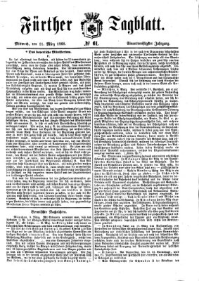 Fürther Tagblatt Mittwoch 11. März 1868