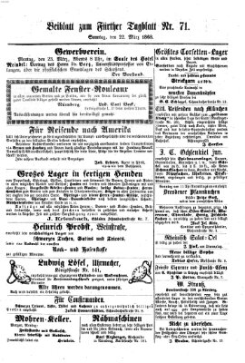 Fürther Tagblatt Sonntag 22. März 1868