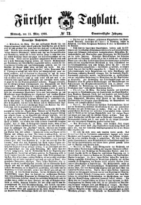 Fürther Tagblatt Mittwoch 25. März 1868