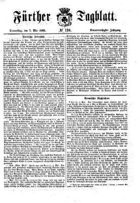 Fürther Tagblatt Donnerstag 7. Mai 1868