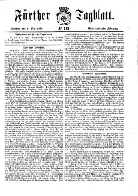 Fürther Tagblatt Samstag 9. Mai 1868