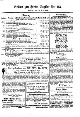 Fürther Tagblatt Sonntag 10. Mai 1868