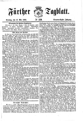 Fürther Tagblatt Sonntag 17. Mai 1868