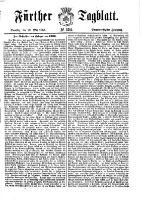 Fürther Tagblatt Samstag 23. Mai 1868