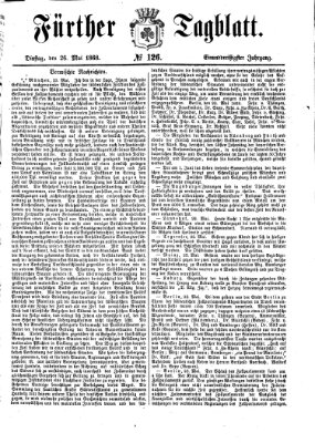 Fürther Tagblatt Dienstag 26. Mai 1868