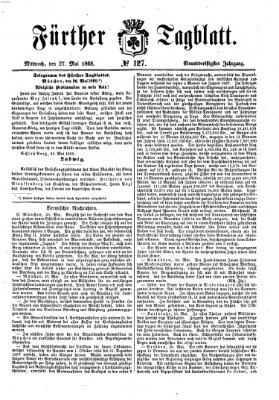 Fürther Tagblatt Mittwoch 27. Mai 1868