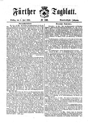 Fürther Tagblatt Dienstag 2. Juni 1868