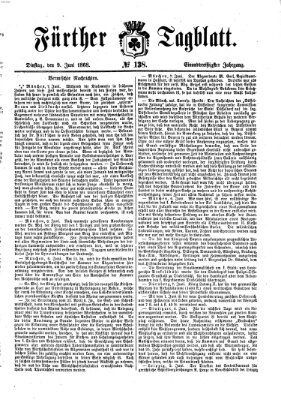 Fürther Tagblatt Dienstag 9. Juni 1868