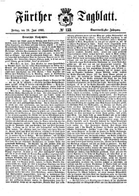 Fürther Tagblatt Freitag 26. Juni 1868