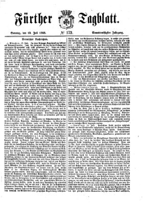 Fürther Tagblatt Sonntag 19. Juli 1868