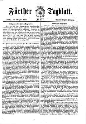 Fürther Tagblatt Freitag 24. Juli 1868