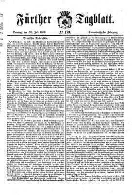 Fürther Tagblatt Sonntag 26. Juli 1868