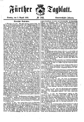 Fürther Tagblatt Sonntag 2. August 1868