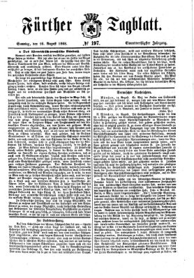 Fürther Tagblatt Sonntag 16. August 1868