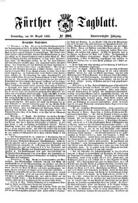 Fürther Tagblatt Donnerstag 20. August 1868