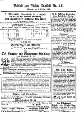 Fürther Tagblatt Mittwoch 7. Oktober 1868