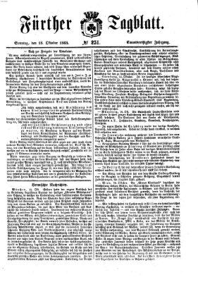 Fürther Tagblatt Sonntag 18. Oktober 1868