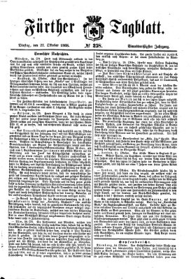 Fürther Tagblatt Dienstag 27. Oktober 1868