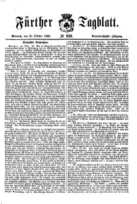 Fürther Tagblatt Mittwoch 28. Oktober 1868