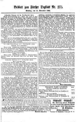 Fürther Tagblatt Sonntag 15. November 1868