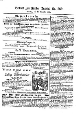 Fürther Tagblatt Sonntag 22. November 1868