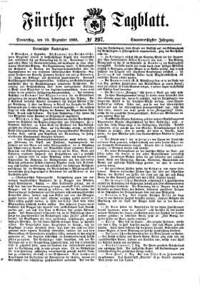 Fürther Tagblatt Donnerstag 10. Dezember 1868