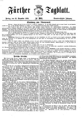 Fürther Tagblatt Freitag 18. Dezember 1868