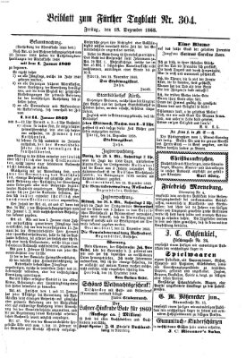 Fürther Tagblatt Freitag 18. Dezember 1868