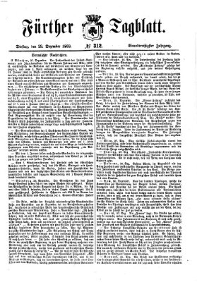 Fürther Tagblatt Dienstag 29. Dezember 1868