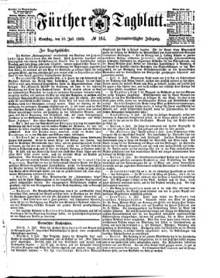 Fürther Tagblatt Samstag 10. Juli 1869