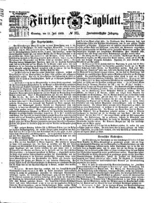 Fürther Tagblatt Sonntag 11. Juli 1869